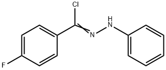 Benzoyl chloride p-fluoro-, phenylhydrazone