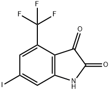 6-IODO-4-TRIFLUOROMETHYL-ISATIN
 Structural