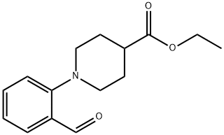 1-(2-FORMYLPHENYL)PIPERIDINE-4-CARBOXYLIC ACID ETHYL ESTER Structural