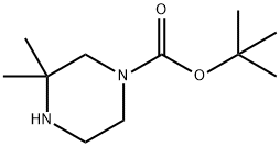 1-Boc-3,3-dimethylpiperazine Structural