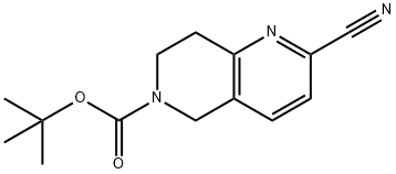 TERT-BUTYL 2-CYANO-7,8-DIHYDRO-1,6-NAPHTHYRIDINE-6(5H)-CARBOXYLATE Structural