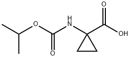 Cyclopropanecarboxylic acid, 1-[[(1-methylethoxy)carbonyl]amino]- (9CI) Structural