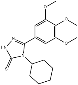 4-CYCLOHEXYL-5-(3,4,5-TRIMETHOXY-PHENYL)-4H-[1,2,4]TRIAZOLE-3-THIOL