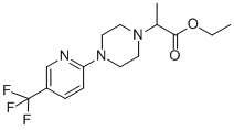 ETHYL 2-[4-[5-(TRIFLUOROMETHYL)PYRIDIN-2-YL]PIPERAZINO]PROPANOATE