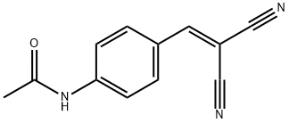 2-(4-Acetamidobenzylidene)malononitrile Structural