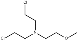 BIS-(2-CHLORO-ETHYL)-(2-METHOXY-ETHYL)-AMINE Structural