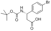 Boc-4-Bromo-D-beta-phenylalanine Structural