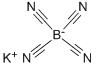 Potassium tetracyanoborate Structural