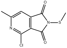 4-chloro-6-methyl-2-(methylthio)-2,3-dihydro-1H-pyrrolo[3,4-c]pyridine-1,3-dione Structural