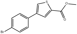 METHYL 4-(4-BROMOPHENYL)THIOPHENE-2-CARBOXYLATE Structural