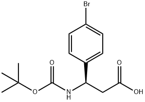 Boc-4-Bromo-L-beta-phenylalanine Structural