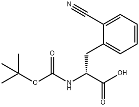 BOC-D-2-CYANOPHENYLALANINE Structural