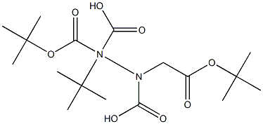 TRI-BOC-HYDRAZINOACETIC ACID Structural