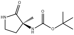 Carbamic acid, [(3S)-3-methyl-2-oxo-3-pyrrolidinyl]-, 1,1-dimethylethyl ester