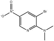 3-BROMO-2-(N,N-DIMETHYL)AMINO-5-NITROPYRIDINE Structural