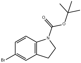 tert-butyl 5-bromoindoline-1-carboxylate Structural