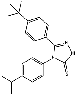 5-[4-(TERT-BUTYL)PHENYL]-4-(4-ISOPROPYLPHENYL)-4H-1,2,4-TRIAZOLE-3-THIOL Structural