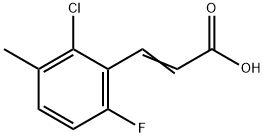 2-Chloro-6-fluoro-3-methylcinnamic acid