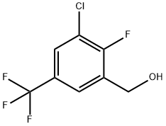 3-CHLORO-2-FLUORO-5-(TRIFLUOROMETHYL)BENZYL ALCOHOL Structural