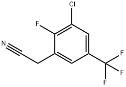 3-CHLORO-2-FLUORO-5-(TRIFLUOROMETHYL)PHENYLACETONITRILE Structural