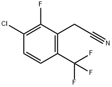 3-CHLORO-2-FLUORO-6-(TRIFLUOROMETHYL)PHENYLACETONITRILE