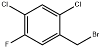 2,4-DICHLORO-5-FLUOROBENZYL BROMIDE Structural