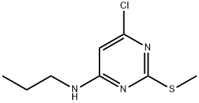 4-Chloro-2-(methylthio)-6-(propylamino)pyrimidine Structural