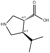 3-Pyrrolidinecarboxylicacid,4-(1-methylethyl)-,(3R,4R)-rel-(9CI)