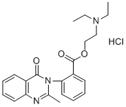 2-(2-Methyl-4-oxo-3(4H)-quinazolinyl)benzoic acid 2-(diethylamino)ethy l ester HCl