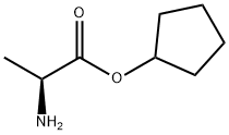 L-Alanine, cyclopentyl ester (9CI) Structural