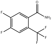 4,5-DIFLUORO-2-(TRIFLUOROMETHYL)BENZAMIDE Structural