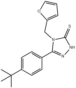 5-[4-(TERT-BUTYL)PHENYL]-4-(2-FURYLMETHYL)-4H-1,2,4-TRIAZOLE-3-THIOL