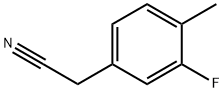 3-Fluoro-4-methylphenylacetonitrile Structural