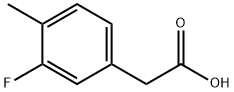 3-Fluoro-4-methylphenylacetic acid Structural