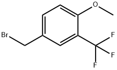 4-Methoxy-3-(trifluoromethyl)benzyl bromide Structural