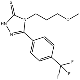 4-(3-METHOXYPROPYL)-5-[4-(TRIFLUOROMETHYL)PHENYL]-4H-1,2,4-TRIAZOLE-3-THIOL Structural