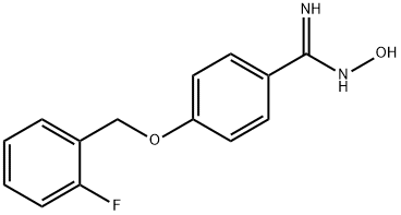 4-[(2-FLUOROBENZYL)OXY]-N'-HYDROXYBENZENECARBOXIMIDAMIDE Structural