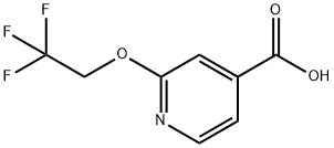 2-(2,2,2-Trifluoroethoxy)-4-pyridinecarboxylicacid Structural