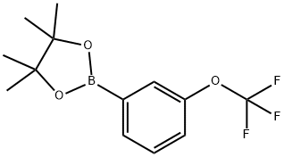 3-(TRIFLUOROMETHOXY)PHENYLBORONIC ACID, PINACOL ESTER Structural