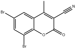 3-CYANO-6,8-DIBROMO-4-METHYLCOUMARIN Structural