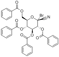 2,3,4,6-TETRA-O-BENZOYL-1-BROMO-1-DEOXY-BETA-D-GLUCOPYRANOSYL CYANIDE Structural