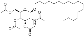 HEPTADECYL 2-ACETAMIDO-3,4,6-TRI-O-ACETYL-2-DEOXY-BETA-D-GLUCOPYRANOSIDE Structural