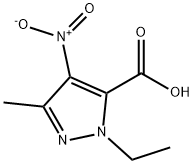 1-ETHYL-3-METHYL-4-NITRO-1H-PYRAZOLE-5-CARBOXYLIC ACID Structural