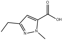 3-ETHYL-1-METHYL-1H-PYRAZOLE-5-CARBOXYLIC ACID Structural