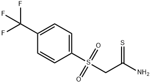 2-[[4-(TRIFLUOROMETHYL)PHENYL]SULPHONYL]ETHANETHIOAMIDE Structural