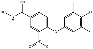 4-(4-CHLORO-3,5-DIMETHYLPHENOXY)-N'-HYDROXY-3-NITROBENZENECARBOXIMIDAMIDE