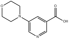 5-MORPHOLIN-4-YL-NICOTINIC ACID Structural