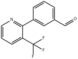 3-(3-(Trifluoromethyl)pyridin-2-yl)benzaldehyde Structural