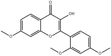 3-HYDROXY-7,2',4'-TRIMETHOXYFLAVONE Structural