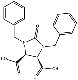 1,3-DIBENZYL-2-OXOIMIDAZOLIDINE-4,5-DICARBOXYLIC ACID Structural